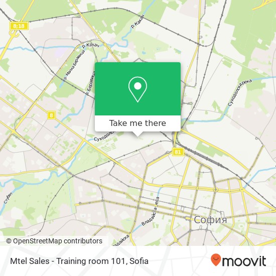 Mtel Sales - Training room 101 map