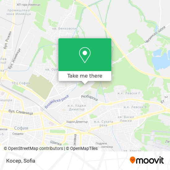 Косер map