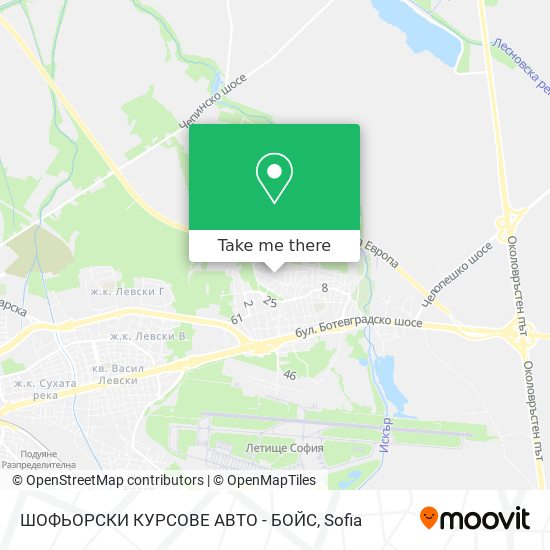 ШОФЬОРСКИ КУРСОВЕ АВТО - БОЙС map