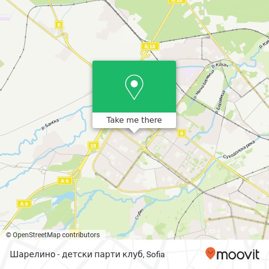 Шарелино - детски парти клуб map