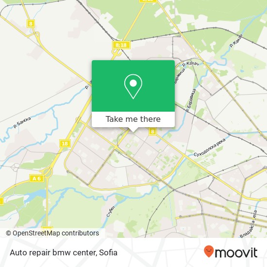 Auto repair bmw center map