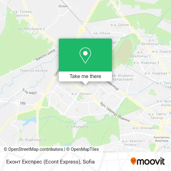 Карта Еконт Експрес (Econt Express)