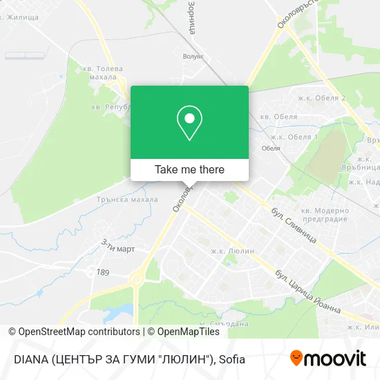 Карта DIANA (ЦЕНТЪР ЗА ГУМИ "ЛЮЛИН")