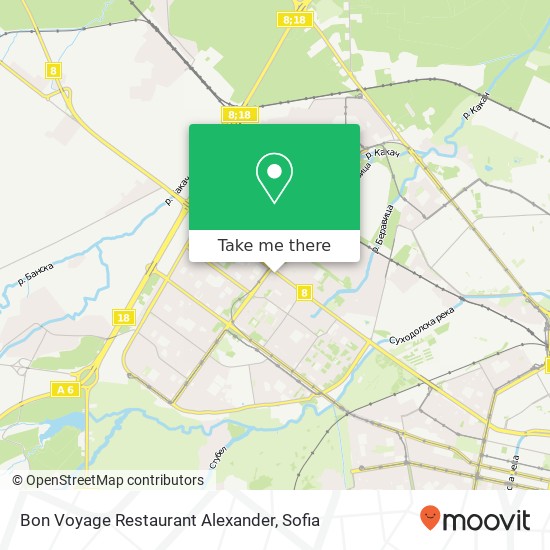 Bon Voyage Restaurant Alexander map