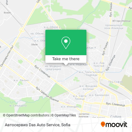 Карта Автосервиз Das Auto Service