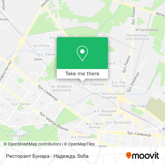 Ресторант Бунара - Надежда map
