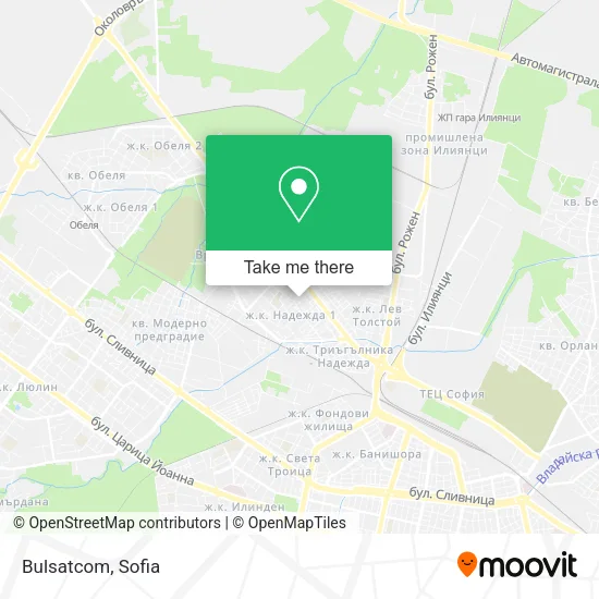 Карта Bulsatcom