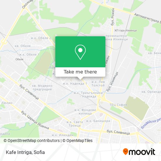 Kafe Intriga map