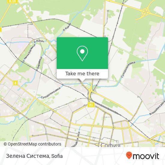 Зелена Система map