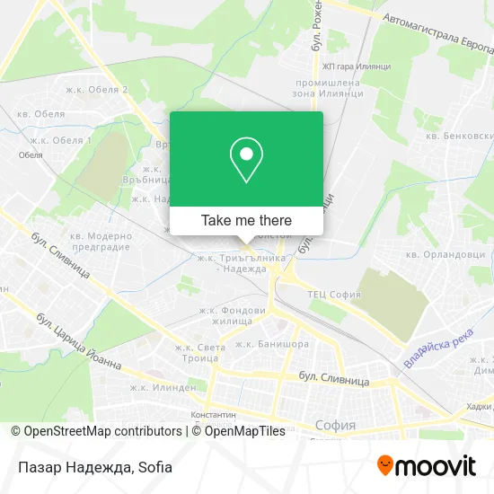 Карта Пазар Надежда