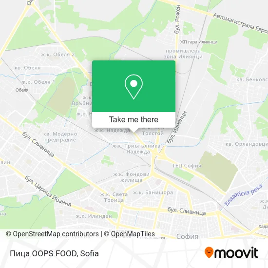 Карта Пица OOPS FOOD