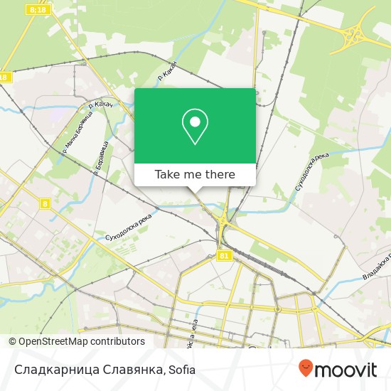 Сладкарница Славянка map
