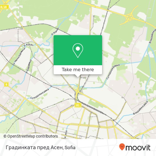 Градинката пред Асен map