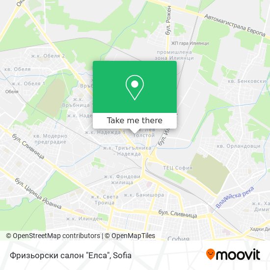 Фризьорски салон "Елса" map