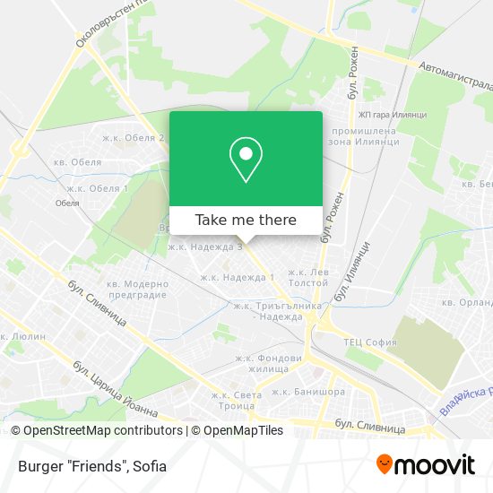 Burger "Friends" map
