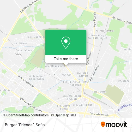 Карта Burger "Friends"
