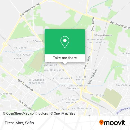 Карта Pizza Max