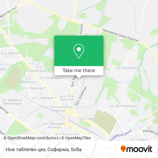 Нов таблетен цех, Софарма map