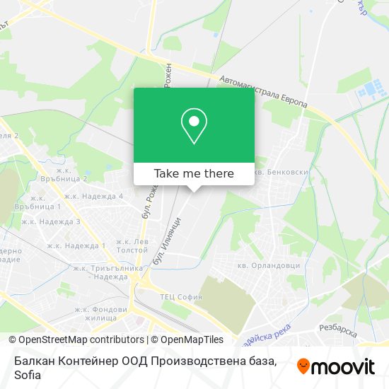 Балкан Контейнер ООД Производствена база map