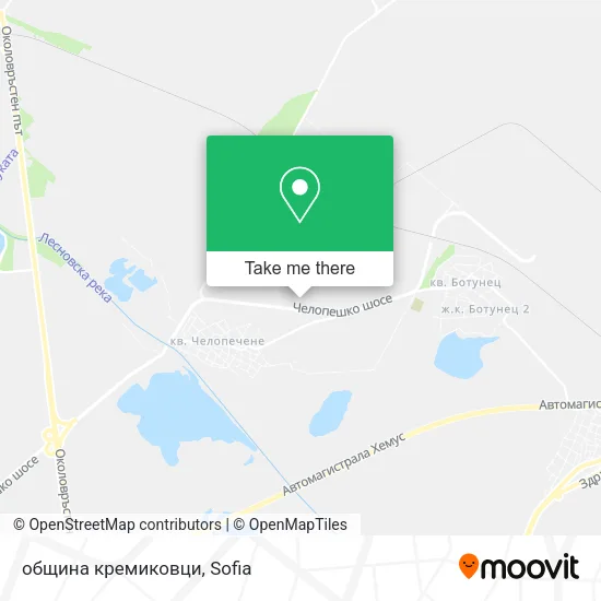 Карта община кремиковци