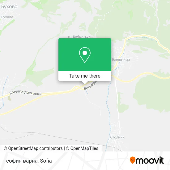 Карта софия  варна