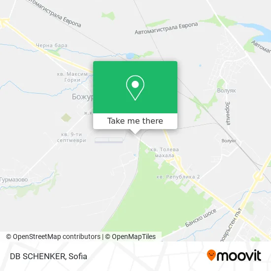 DB SCHENKER map