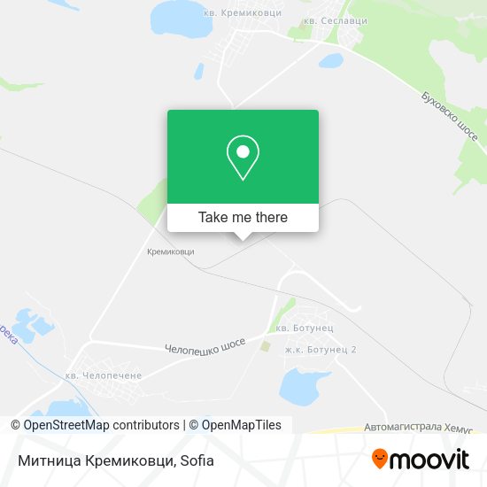 Карта Митница Кремиковци