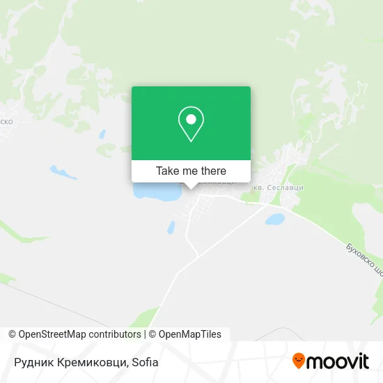 Карта Рудник Кремиковци