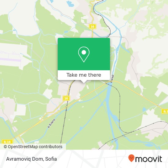 Avramoviq Dom map