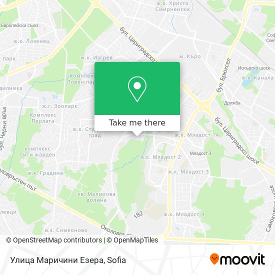 Улица Маричини Езера map