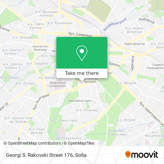 Georgi S. Rakovski Street 176 map