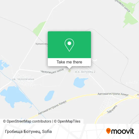 Карта Гробища Ботунец