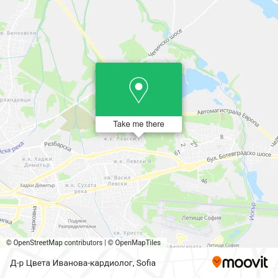 Карта Д-р Цвета Иванова-кардиолог