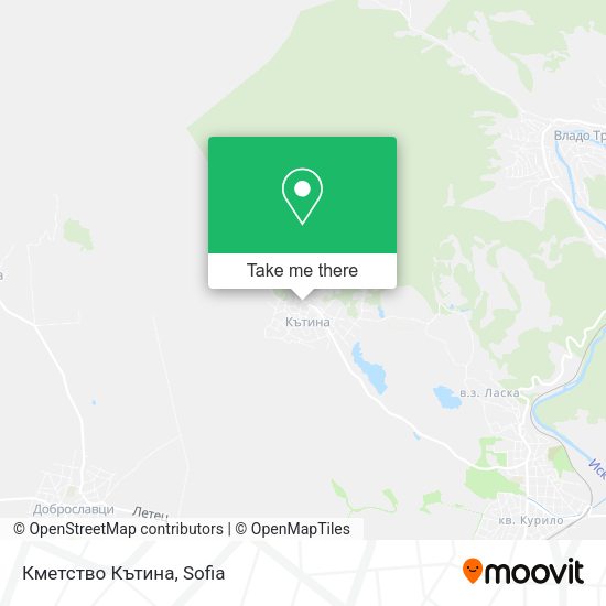 Карта Кметство Кътина