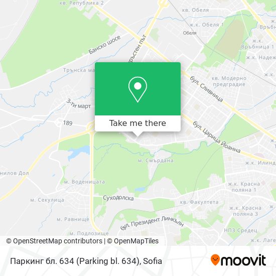 Карта Паркинг бл. 634 (Parking bl. 634)