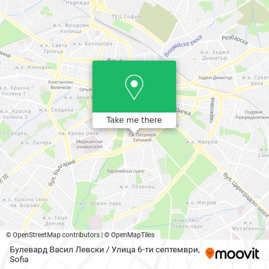 Булевард Васил Левски / Улица 6-ти септември map