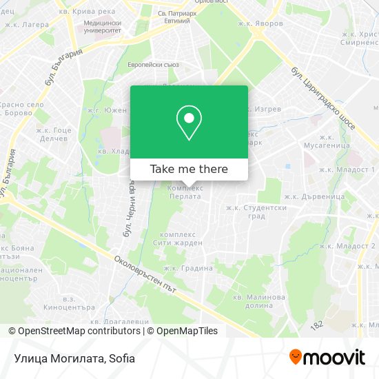 Улица Могилата map