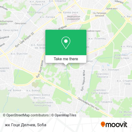 жк Гоце Делчев map