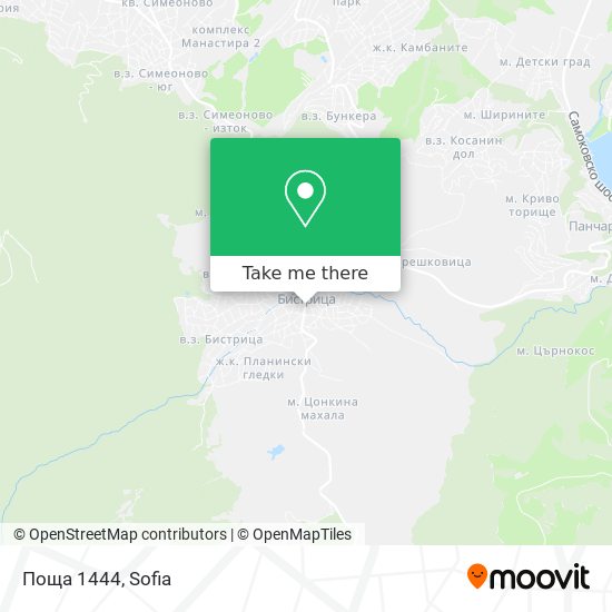 Поща 1444 map