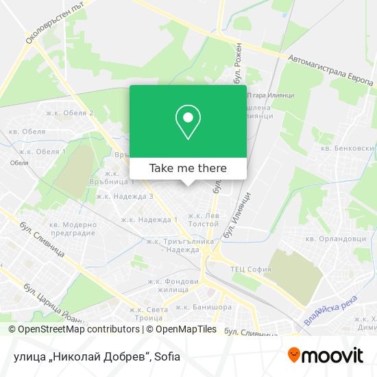 Карта улица „Николай Добрев“