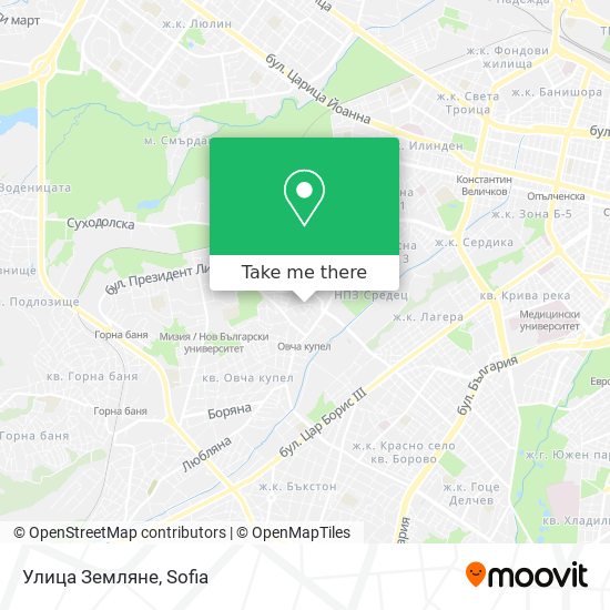 Улица Земляне map
