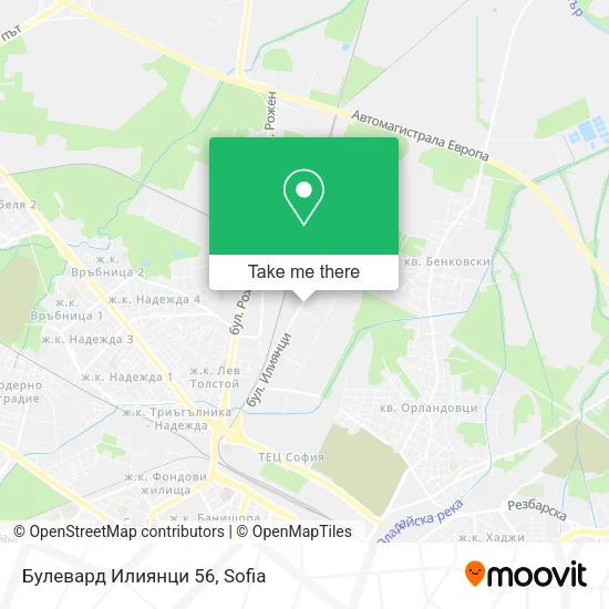 Карта Булевард Илиянци 56