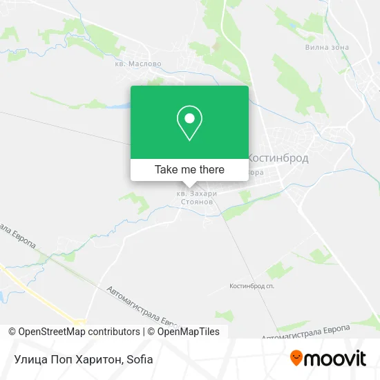 Карта Улица Поп Харитон