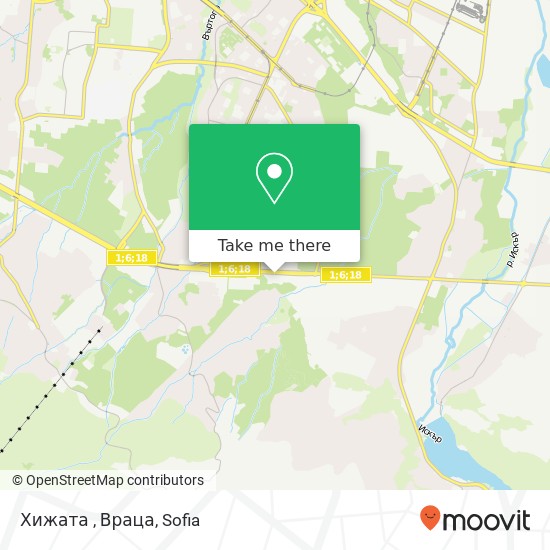 Хижата , Враца map