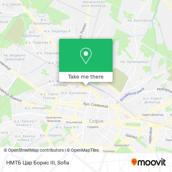 НМТБ Цар Борис III map