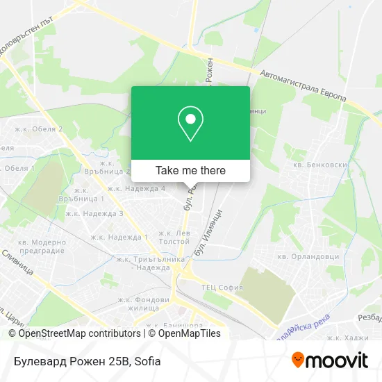 Булевард Рожен 25В map