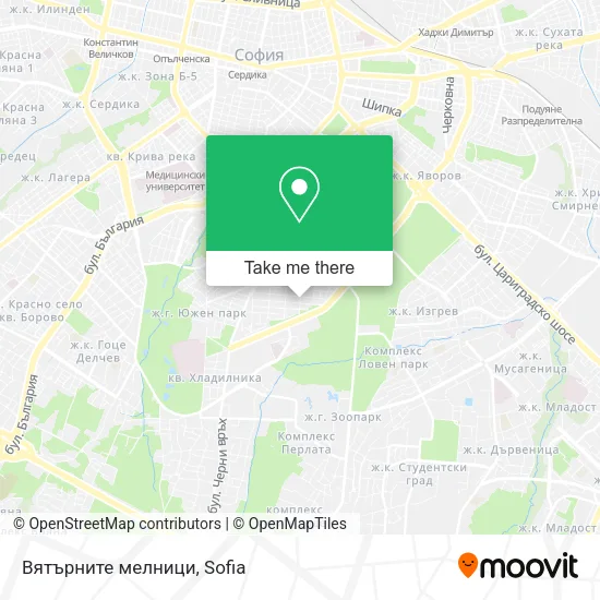 Карта Вятърните мелници