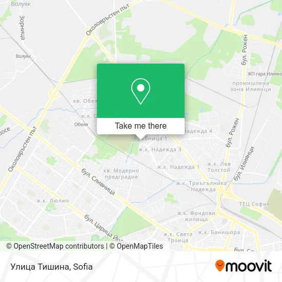 Карта Улица Тишина
