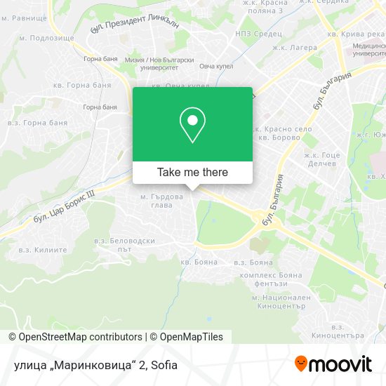 улица „Маринковица“ 2 map