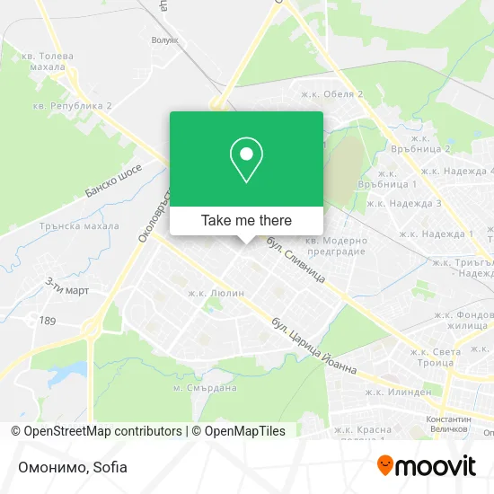 Карта Омонимо